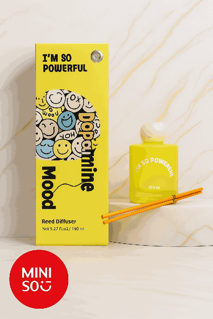 Miniso Dopamine Mood Reed Diffuser 150ML (I'm So Powerfull)