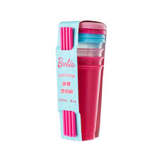 Barbie Shining Collection Plastic Tumbler 4Piece Set (520ML)