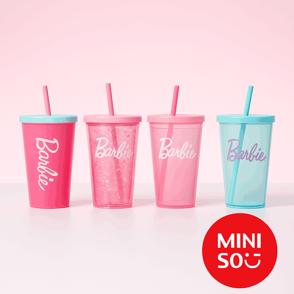 Barbie Shining Collection Plastic Tumbler 4Piece Set (520ML)