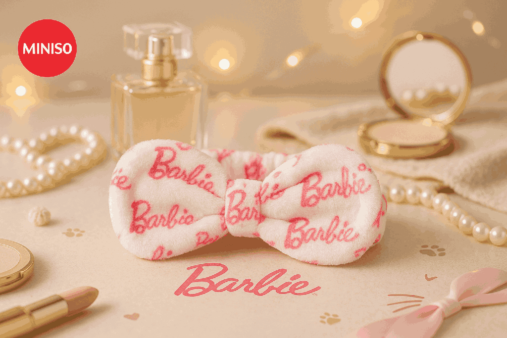Barbie Collection Letter Printed Headband Miniso