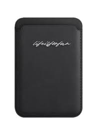 Life Is For Fun Series Magnetic Phone Card Holder(Black)Miniso