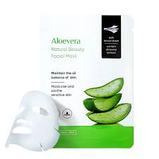 Miniso Natural Beauty Facial Mask(Aloevera)Pack Of Too