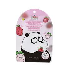 We Bare Collection Fruit Hydrating Facial Sheet Mask (Strawberry)Pack Of Too