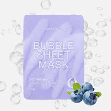 Miniso Brightening Bubble Sheet Mask (Blueberry)