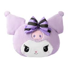 Kuromi Series Purple Head-Shape Pillow (Kuromi) 