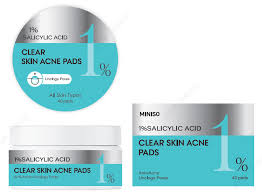 Miniso 1% Salicylic Acid Clear Skin Acne Pads miniso