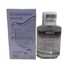 Miniso Bowknot Queen Nail Polish Remover (Lavender)