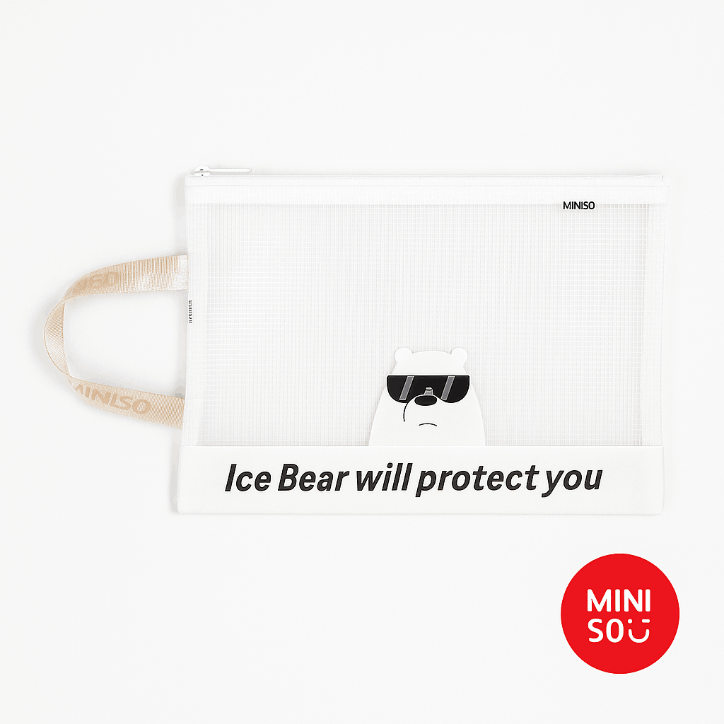 We Bare Bears -A6 Document Bag(Ice Bear)