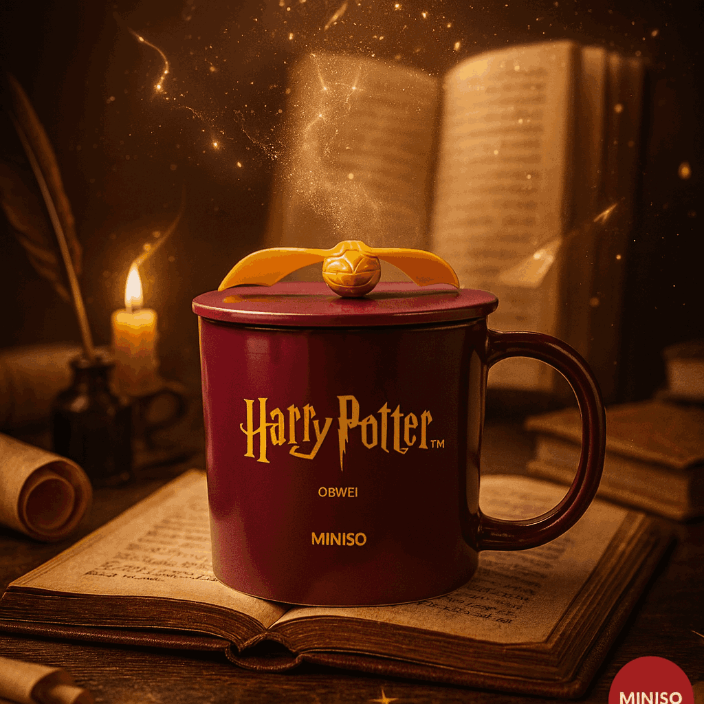 Harry Potter Ceramic Cup With Lid (490ML)