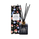 MINISO Glass Scent Diffusers,Home Fragrance Flameless Essential Oil With Diffuser Sticks,Fabulous Day Series(Floral Bouquet,Black)