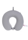 Solid Color Memory Foam U Shaped Pillow (Gray)