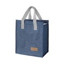 Solid Color Lanch Lunch Bag (Navy Blue) Miniso
