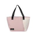 Color Bloking Mousse Trapezoid Lunch Bag (Pink)