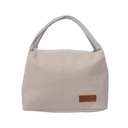 Large Capacity Solid Color Lunch Bag (Grey)
