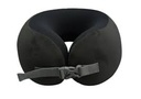Solid Color Series Adjustable Memory Foam Neck Pillow (Black)