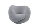 Foldable Number Zero Neck Pillow With Hook (Gray)
