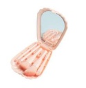 Shell Shape Storage Box Makeup Brushes Set With Mirror (Pink)Miniso