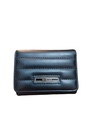 Classic Strip Tri-Fold Zip-Around Women's Wallet (Black)