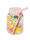 Sanrio Characters Straw Cup 90 Sheets Wire-Bound Book With Pen