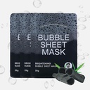 MINISO Face Mask Sheets Micron Poly Bubble Deep Cleansing Pores & Brightening Skin - Charcoal 