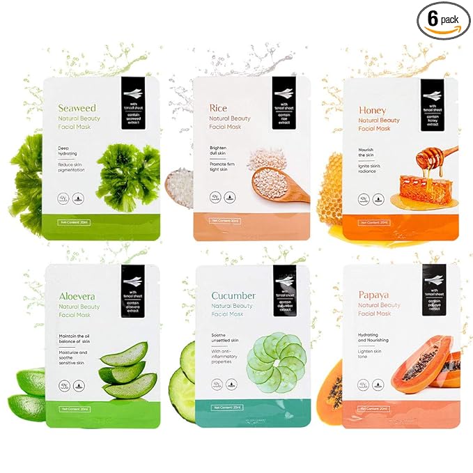 MINISO Face Mask for Glowing Skin, Anti Stay Late Tired Skin - Papaya ...